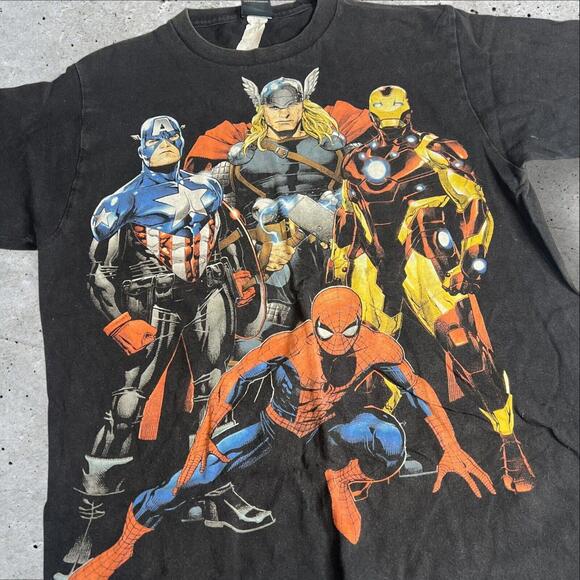 Marvel Other - Marvel‎ Mad Engine Avengers Spider-Man Captain America Size L